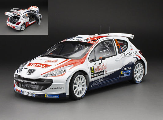 PEUGEOT 207 S2000 N.4 WINNER RALLY AUTOMOBILE MONTE CARLO 2011 1:18 - SunStar - SS5443