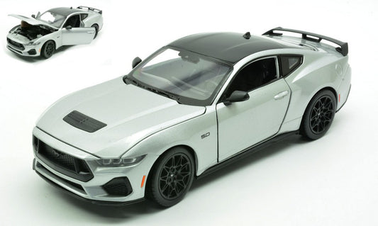 FORD MUSTANG GT 2024 SILVER 1:25 - Welly - WE24123S
