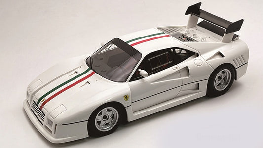 FERRARI 288 GTO EVOLUZIONE 1985 WHITE/ITALIAN FLAG STRIPE 1:18 - Tecnomodel - TMD18361D