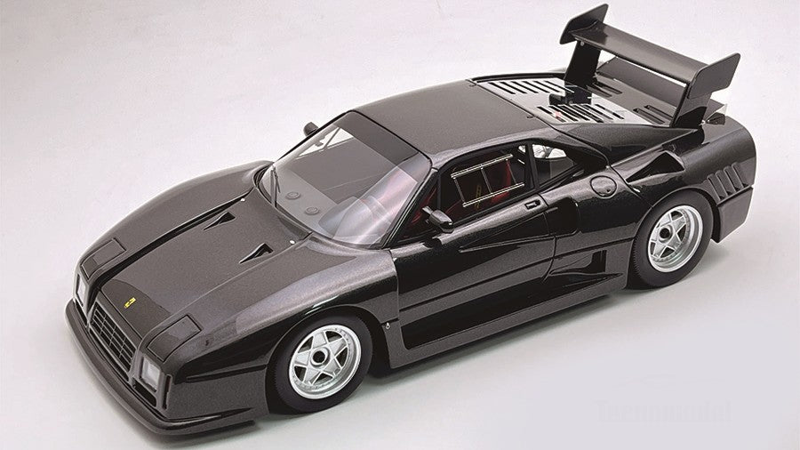 FERRARI 288 GTO EVOLUZIONE 1985 MET.BLACK/SILVER WHEELS 1:18 - Tecnomodel - TMD18361G
