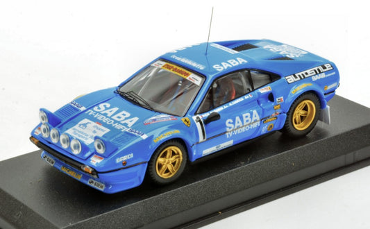 FERRARI 308 GTB N.1 WINNER RALLY MILLE MIGLIA 1983 BUSSENI-CIOCCA 1:43 - Best Model - BT9630-2