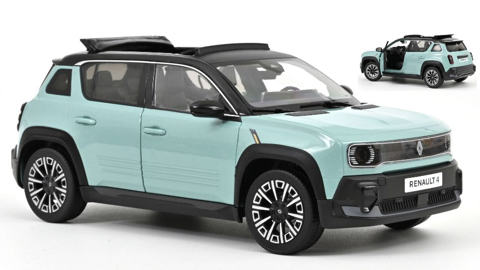 RENAULT 4 E-TECH 100% ELECTRIC 2025 HAUTS DE FRANCE GREEN 1:18 - Norev - NV185520