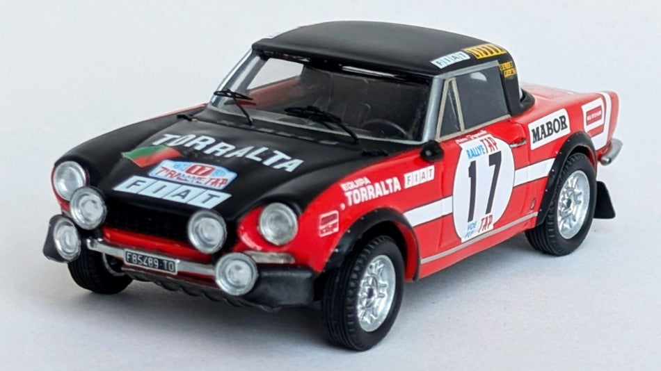 FIAT 124 SPORT SPIDER 1600 TAP RALLY 1973 FIGUEIREDO-BARATA 1:43 - Trofeu - TFDSN308