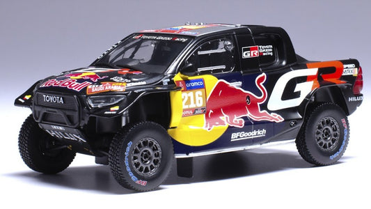 TOYOTA GR DKR HILUX EVO T1U N.216 RALLY DAKAR 2024 QUINTERO-ZENZ 1:43 - Ixo Model - RAM931SP-B
