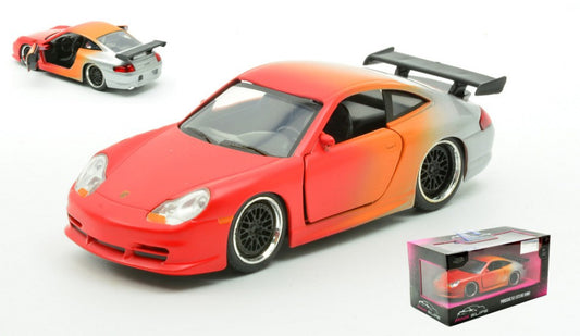PORSCHE 911 GT3 "PINK SLIPS" RED/SILVER 1:32 - Jada Toys - JADA34663