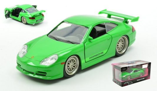PORSCHE 911 GT3 (996) "PINK SLIPS" GREEN 1:32 - Jada Toys - JADA35360