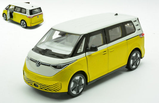 VW ID BUZZ YELLOW W/WHITE ROOF 1:27 - Welly - WE24119DTY