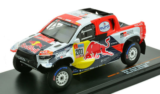 TOYOTA GR DKR HILUX T N.201 RALLY DAKAR 2022 ATTIYAH-BAUMEL 1:43 - Ixo Model - RAM927