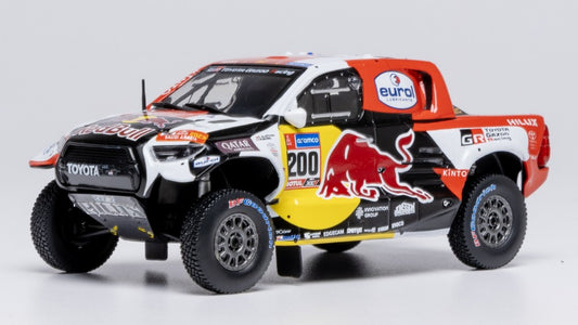 TOYOTA GR DKR HILUX EVO T1+ N.200 RALLY DAKAR 2023 ATTIYA-BAUMEL 1:43 - Ixo Model - RAM986