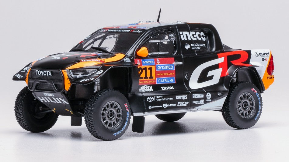 TOYOTA GR DKR HILUX EVO T1+ N.211 RALLY DAKAR 2025 HENK-BRETT 1:43 - Ixo Model - RAM985