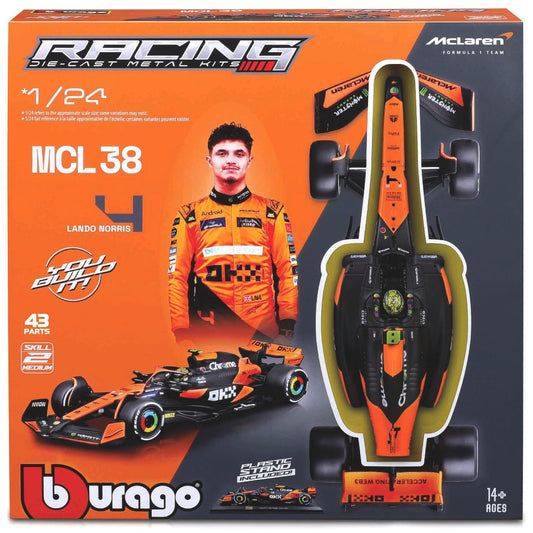 MC LAREN MCL38 N.4 LANDO NORRIS 2024 KIT 1:24 - Burago - BU28504N