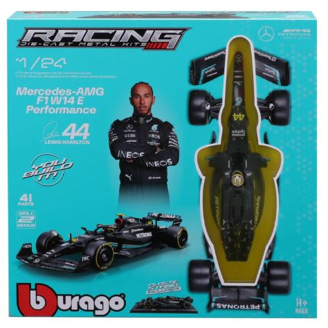 MERCEDES FORMULA ONE N.44 LEWIS HAMILTON 2023 KIT 1:24 - Burago - BU28506