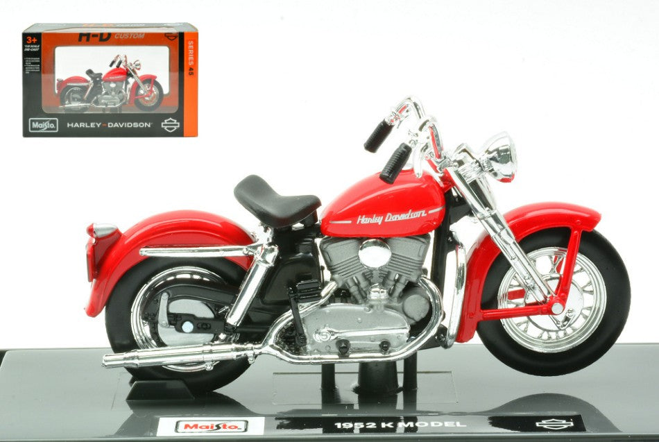HARLEY DAVIDSON K MODEL 1952 RED 1:18 - Maisto - MI24911