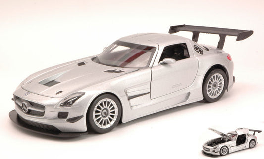 MERCEDES SLS AMG GT3 SILVER 1:24 - MotorMax - MTM73356S