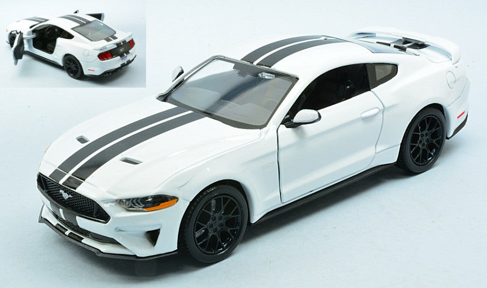 FORD MUSTANG GT 2018 WHITE 1:24 - MotorMax - MTM79352W