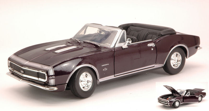 CHEVROLET CAMARO SS 1967 DARK METALLIC PURPLE 1:24 - MotorMax - MTM73301PU