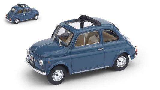 FIAT 500 F 1965-72 APERTA BLU MEDIO 1:43 - Brumm - BM0454-08