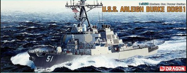 U.S.S. ARLEIGH BURKE DDG-51 KIT 1:350 - Dragon - D1023