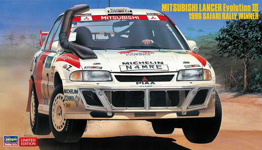 MITSUBISHI LANCER EVO III 1996 SAFARI RALLY KIT 1:24 - Hasegawa - HA20742