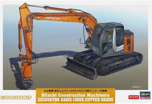 HITACHI ZAXIS 135US CUTTER HEADS KIT 1:35 - Hasegawa - HA66111