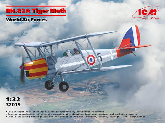 DH.82A TIGER MOTH OF THE WORLD AIR FORCES KIT 1:32 - ICM - ICM32019