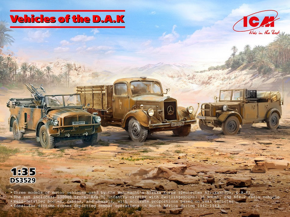 VEHICLES OF THE D.A.K. KIT 1:35 - ICM - ICMDS3529