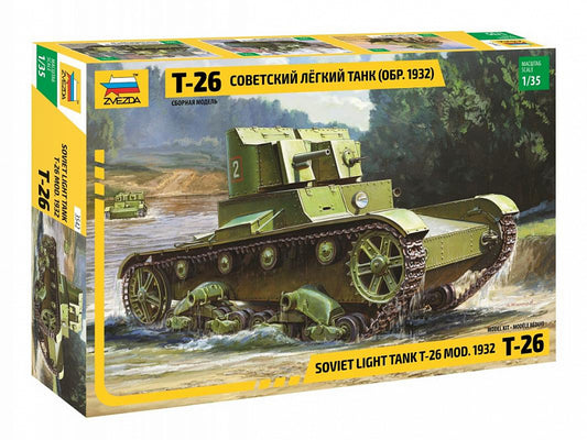 SOVIET TANK T-26 KIT 1:35 - Zvezda - Z3542