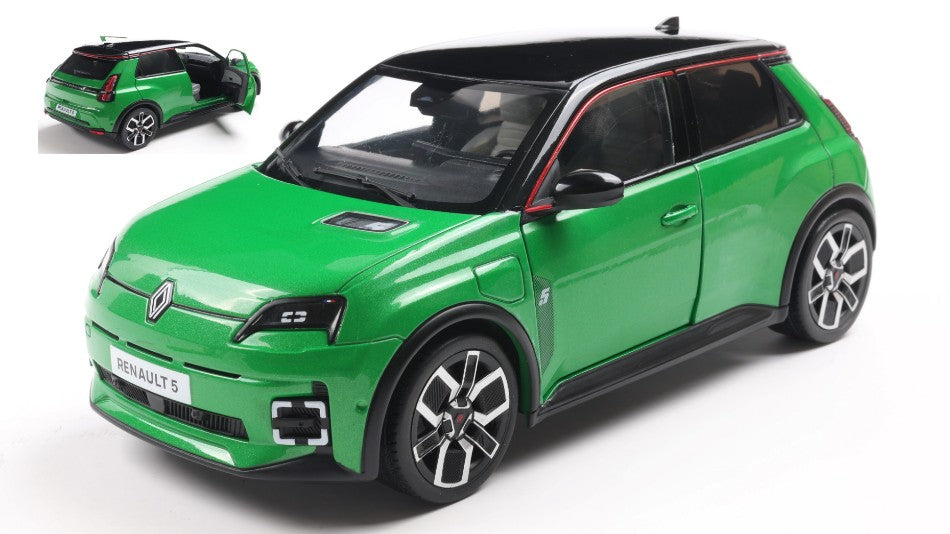 RENAULT 5 E-TECH 2024 GREEN POP 1:18 - Solido - SL1812603