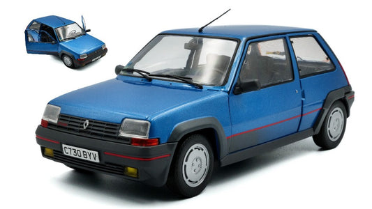 RENAULT R5 GT TURBO MK1 1985 ALPINE BLUE 1:18 - Solido - SL1810004