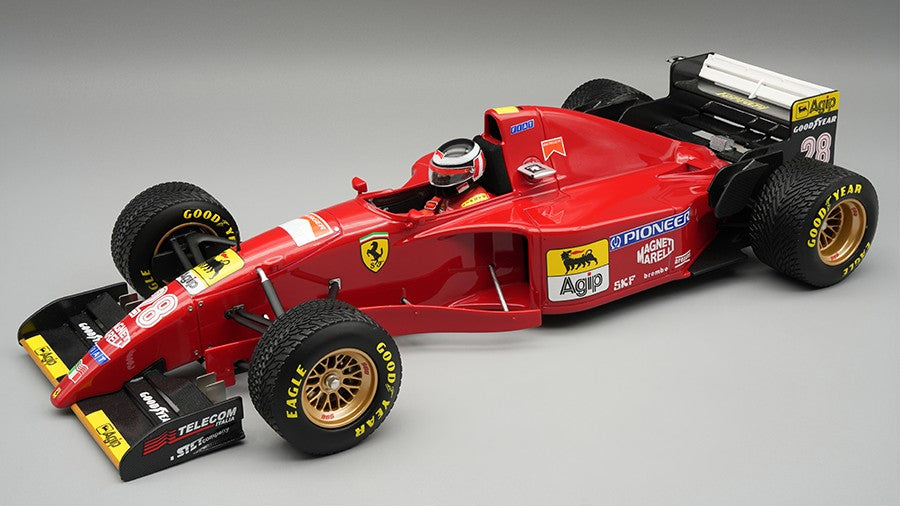 FERRARI 412T2 N.28 JAPAN GP 1995 RAIN TYRES G.BERGER W/DRIVER 1:18 - Tecnomodel - TMD18333D