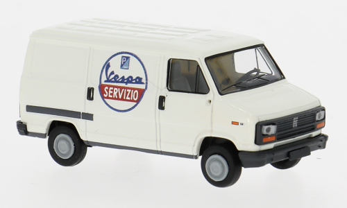 FIAT DUCATO VESPA SERVICE 1982 WHITE 1:87 - Brekina - BRE34930