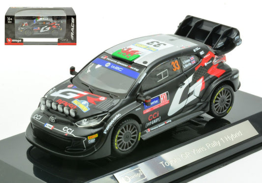 TOYOTA YARIS WRC RALLY 1 HYBRID N.33 2024 EVANS-MARTIN 1:43 - Burago - BU38316