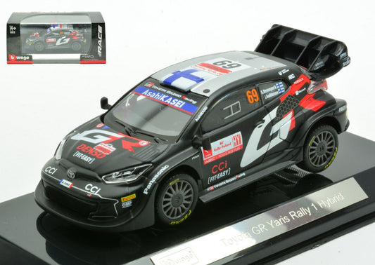TOYOTA YARIS WRC RALLY 1 HYBRID N.69 2024 ROVANPERA-HALTTUNEN 1:43 - Burago - BU38324