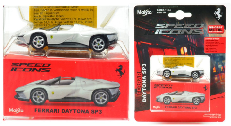 FERRARI DAYTONA SP3 WHITE SPEED ICONS 1:64 - Maisto - MI15710W