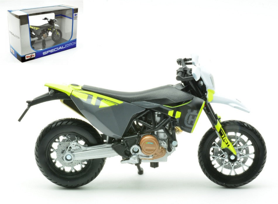 HUSQUARNA HUSKY 701 SUPERMOTO 2023 BLACK 1:18 - Maisto - MI23091