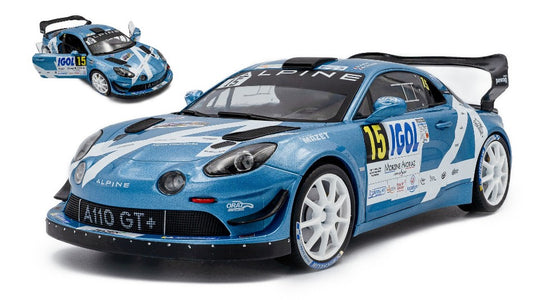 ALPINE A110 RGT N.15 RALLY MONT BLANC 2024 R.ASTIER-D.GIRAUDET 1:18 - Solido - SL1801631