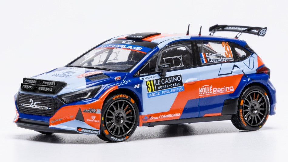 HYUNDAI i20 N N.31 RALLY2 MONTE CARLO 2025 CAMILLI-DE  LA HAYE 1:43 - Ixo Model - RAM978