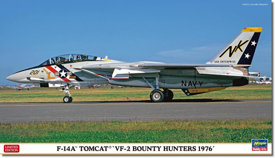 F-14A TOMCAT VF-2 BOUNTY HUNTERS 1976 KIT 1:72 - Hasegawa - HA02491