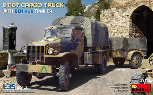 G7107 CARGO TRUCK WITH BEN HUR TRAILER KIT 1:35 - Miniart - MIN35372