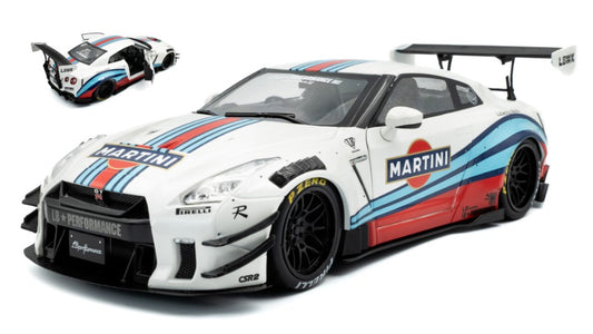 NISSAN GT-R (R35) W/ LIBERTY WALK BODY KIT 2.0 M 2024 MARTINI 1:18 - Solido - SL1805819