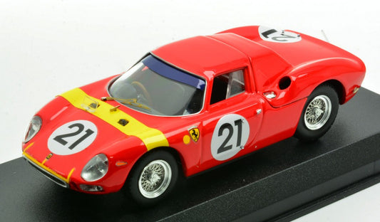 FERRARI 250 LM N.21 WINNER LIMBURG ZOLDER GP 1964 LUCIEN BIANCHI 1:43 - Best Model - BT9486-2