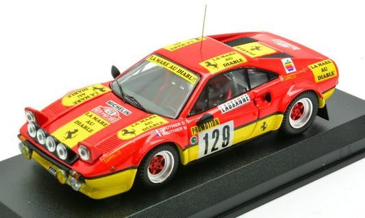 FERRARI 308 GTB N.129 RALLY MONTECARLO 1983 D.GAUTHIER-M.GAUTHIER 1:43 - Best Model - BT9620-2