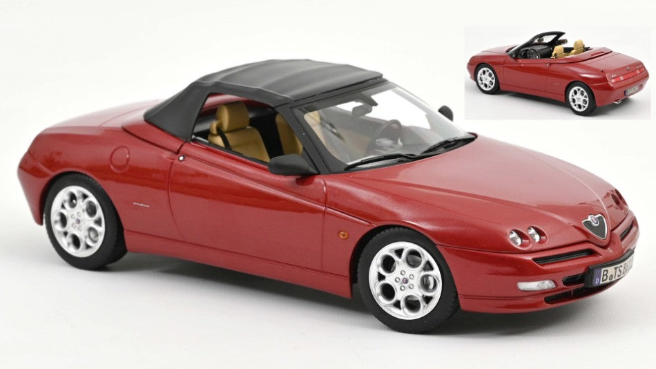 ALFA ROMEO SPIDER 1999 PROTEO RED METALLIC
 1:18 - Norev - NV187854