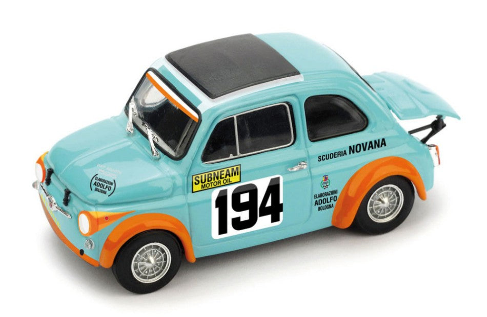 FIAT ABARTH 595 SS P.S.STEFANO 1971 N.194 V.GATTAFONI CONF.ABARTH 1:43 - Brumm - BM0498