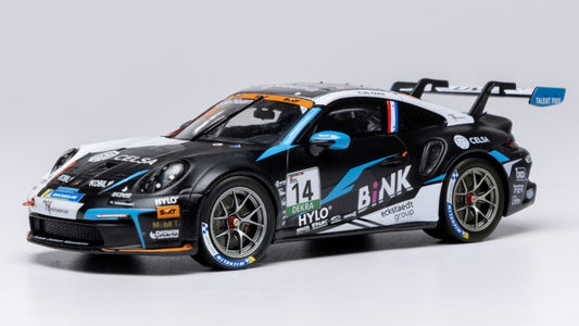 PORSCHE 911 GT3 (992) N.14 PORSCHE CUP OSCHERSLEBEN 2024 R.DE HAAN 1:43 - Ixo Model - GTM174