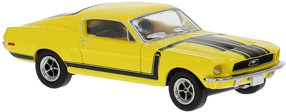 FORD MUSTANG FASTBACK YELLOW 1:87 - Brekina - BRE19611