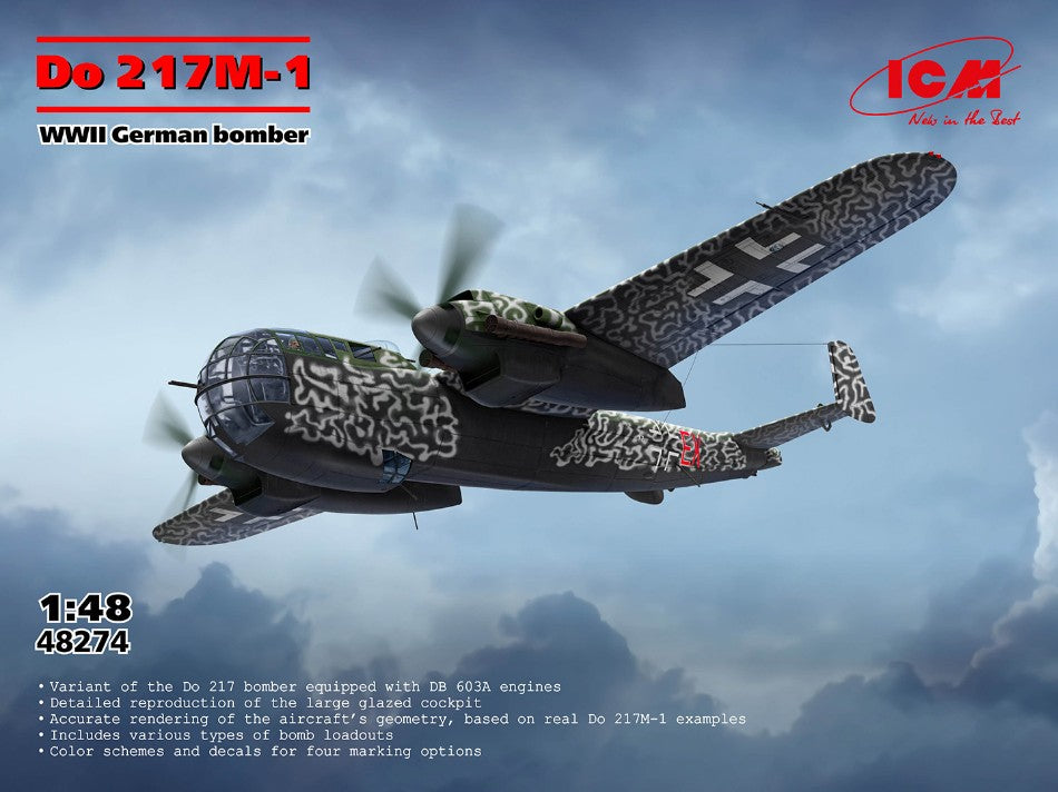Do 217M-1 WWII German Bomber KIT 1:48 - ICM - ICM48274