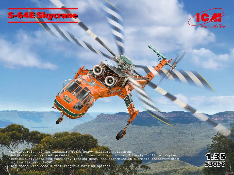 SIKORSKY S-64E SKYCRANE KIT 1:35 - ICM - ICM53058