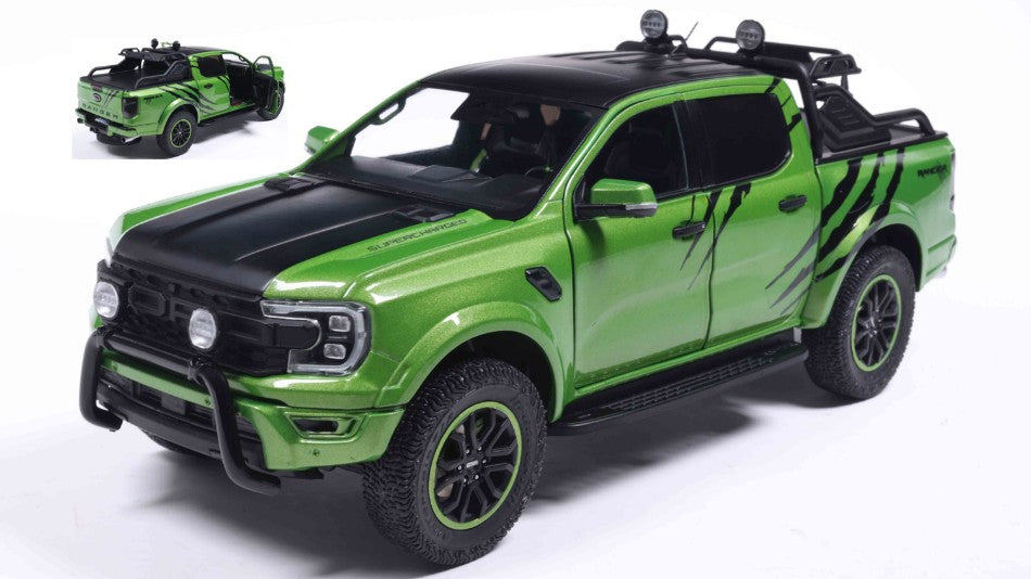FORD RANGER RAPTOR
METALLIC GREEN 2024 1:18 - Solido - SL1813903