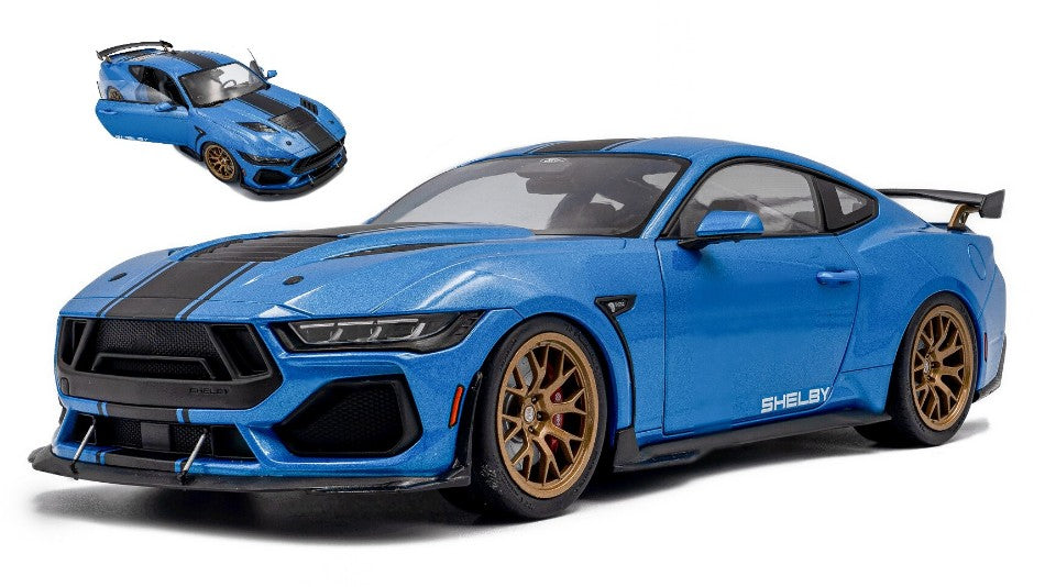 SHELBY MUSTANG SUPER SNAKE 2025 MET.GRABBER BLUE 1:18 - Solido - SL1813802
